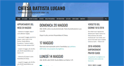 Desktop Screenshot of chiesabattistalugano.org