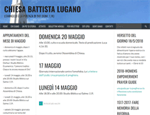 Tablet Screenshot of chiesabattistalugano.org